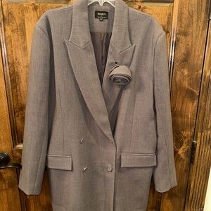 Bardot Charcoal Blazer Dress